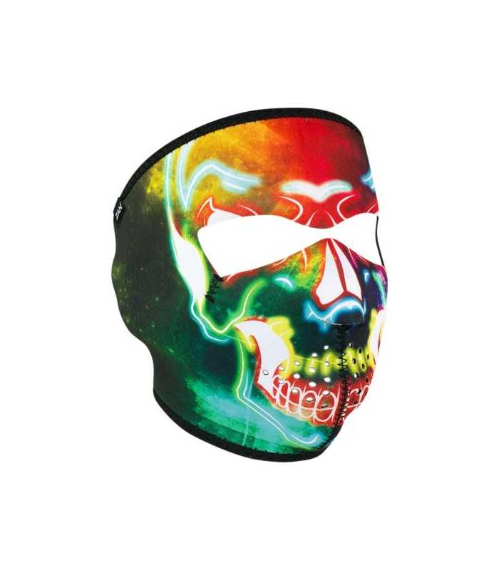 ZAN FULL FACE MASK SKULL NEON ONE SIZE