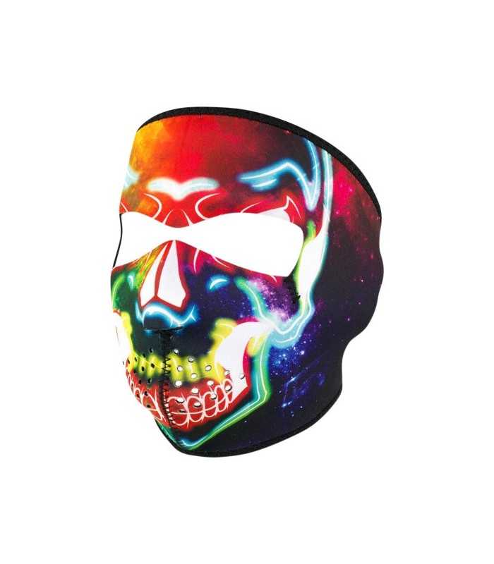 ZAN FULL FACE MASK SKULL NEON ONE SIZE