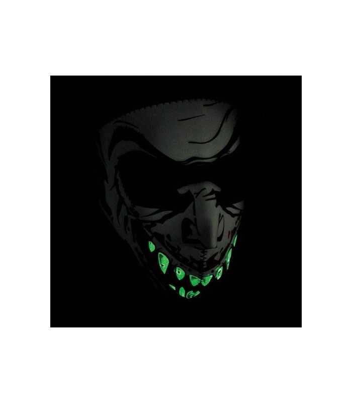 ZAN FULL FACE MASK GLOW-IN-THE-DARK VAMPIREONE SIZE