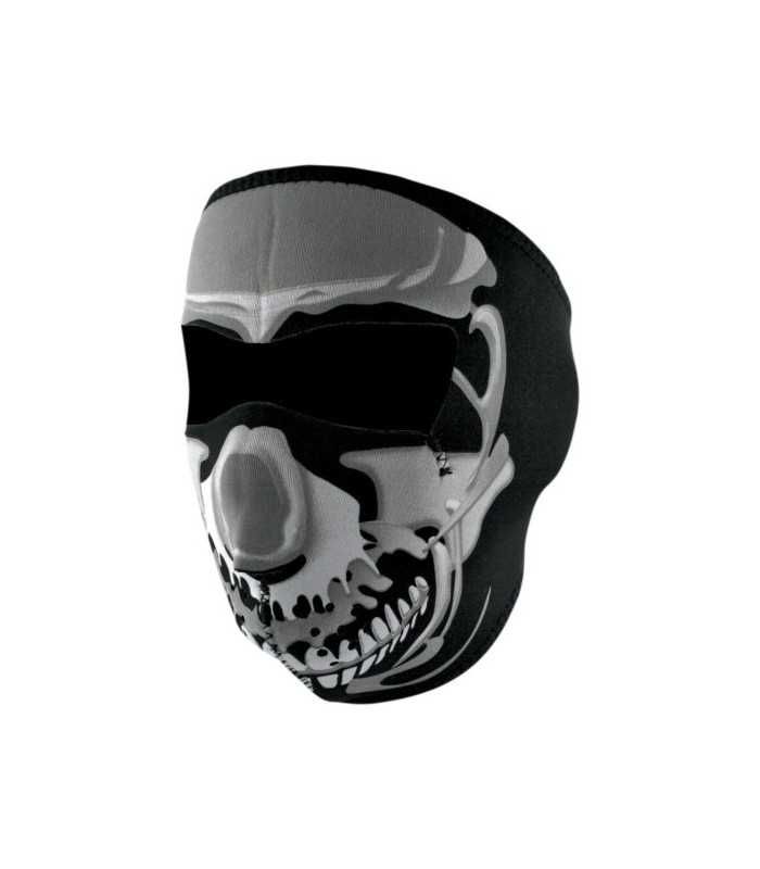 ZAN FULL FACE MASK CHROME SKULL ONE SIZE