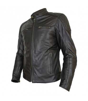 Prexport Diamond leather jacket lady black
