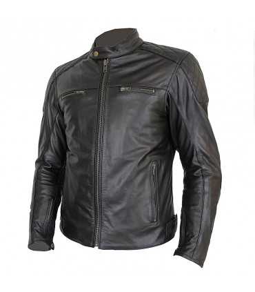 Prexport Diamond leather jacket lady black