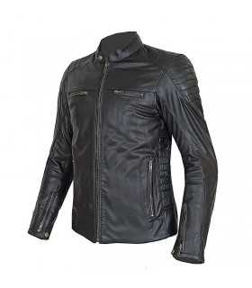 Motorcycle jacket lady Prexport Stripes black