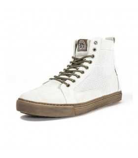 JOHN DOE MOTORCYCLE SNEAKERS NEO WHITE BROWN CE