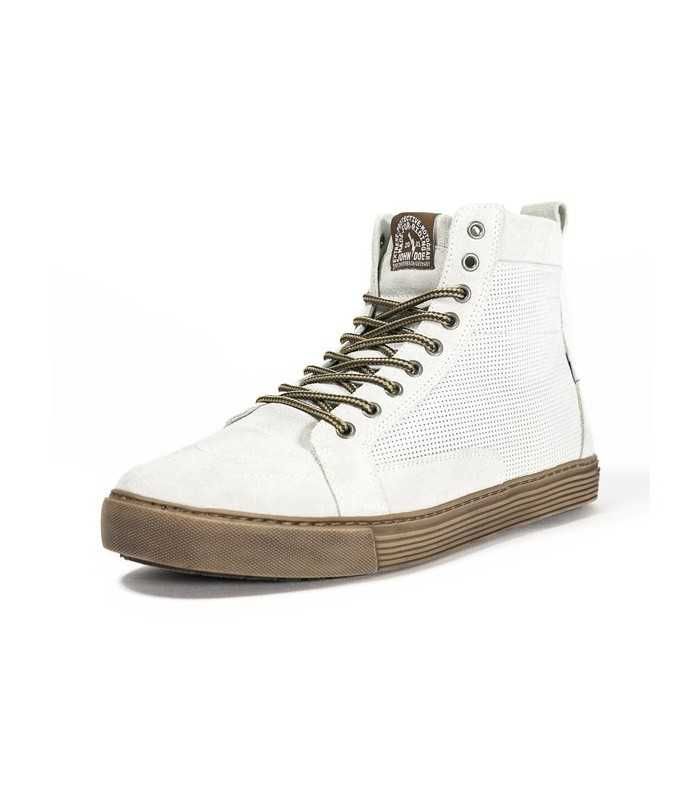 JOHN DOE MOTORCYCLE SNEAKERS NEO WHITE BROWN CE