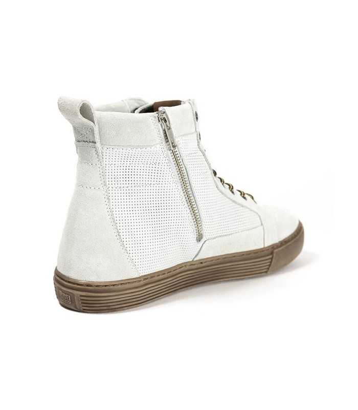 JOHN DOE MOTORCYCLE SNEAKERS NEO WHITE BROWN CE