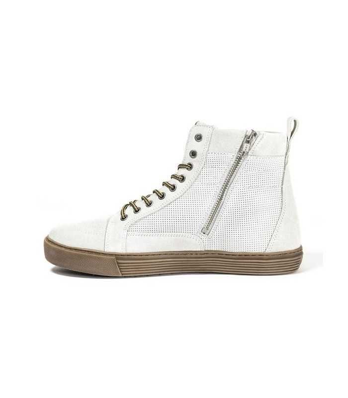 JOHN DOE MOTORCYCLE SNEAKERS NEO WHITE BROWN CE