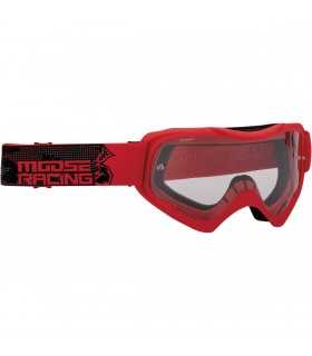 Moose maschera cross  QUALIFIER rosso