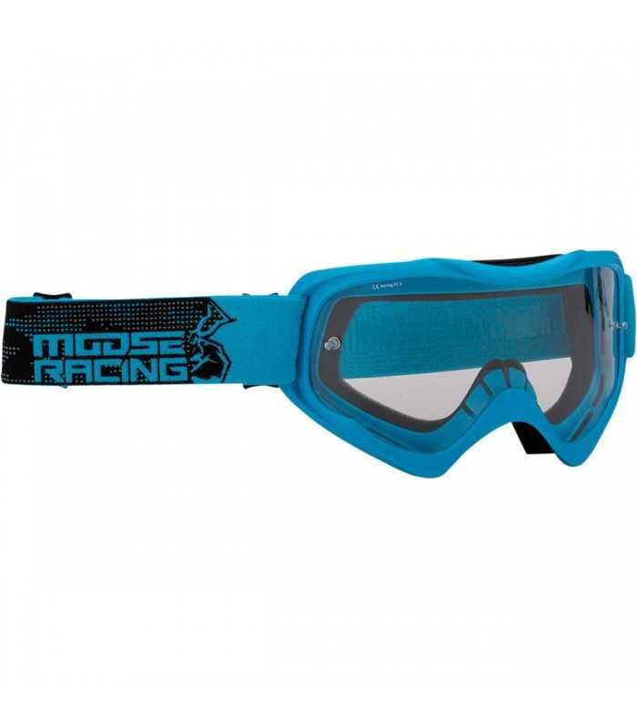Moose Motocross-Maske Qualifier Agroid blau