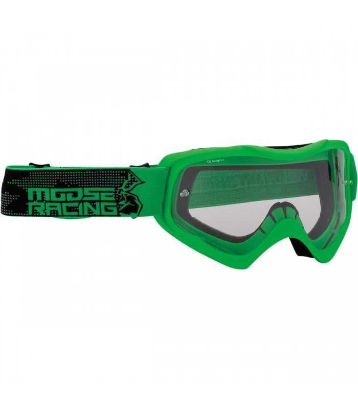 Moose maschera cross Qualifier Agroid verde