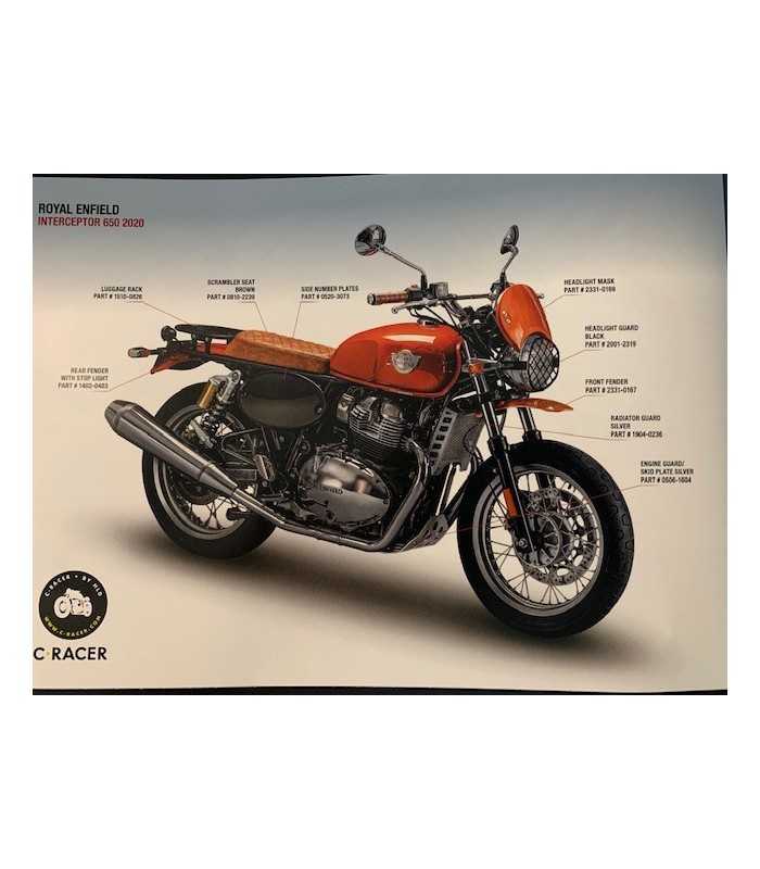 C-RACER GEPÄCKTRÄGER ROYAL ENFIELD CONTINENTAL GT 650 EFI ABS