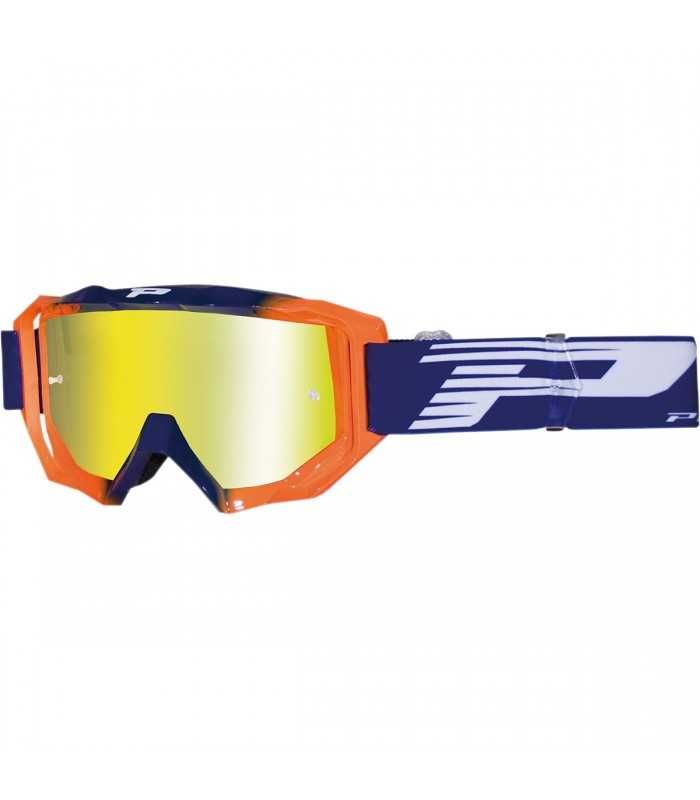 Progrip maschera cross 3200-272 FL blu/arancione