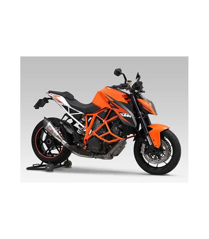 Yoshimura R-11 KTM 1290 Super Duke R (2014-16) Muffler Satin Steel/Carbon End Cap