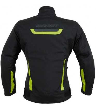 Veste moto femme Prexport Europa noir jaune