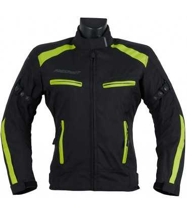 Veste moto femme Prexport Europa noir jaune