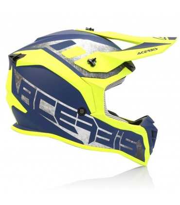 Casque cross Acerbis Linear jaune bleu