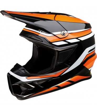 Helmet cross Z1R F.I Flank mips black orange