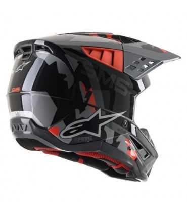 Alpinestars SM5 Rover black red cross helmet