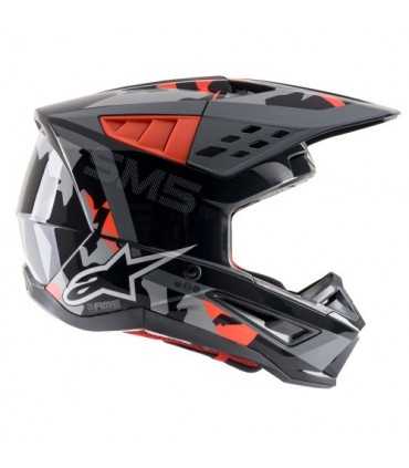 Alpinestars SM5 Rover black red cross helmet