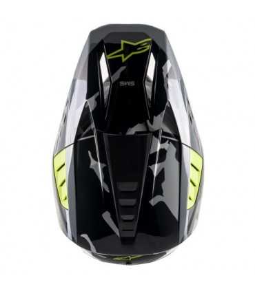Alpinestars SM5 Rover black yellow cross helmet