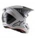 Casco motocross Alpinestars SM5 Rayon grigio nero