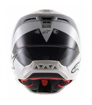 Casco motocross Alpinestars SM5 Rayon grigio nero