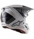 Casco motocross Alpinestars SM5 Rayon grigio nero