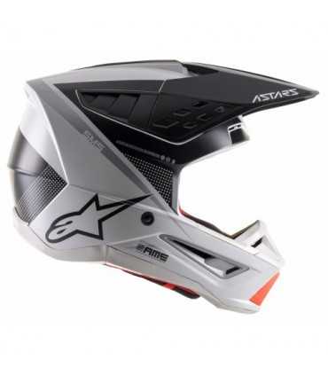 Casco motocross Alpinestars SM5 Rayon grigio nero