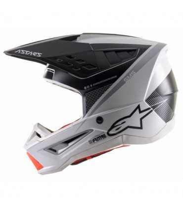 Casco motocross Alpinestars SM5 Rayon grigio nero