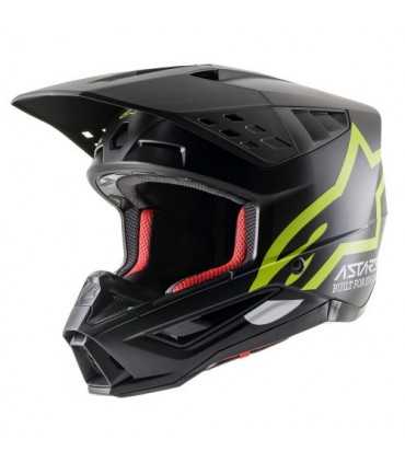 Alpinestars SM5 Compass black yellow cross helmet