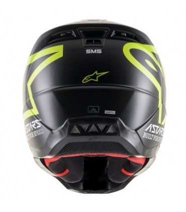 Alpinestars SM5 Compass black yellow cross helmet