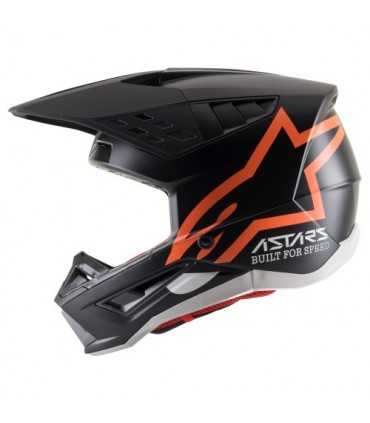 Alpinestars SM5 Compass black orange cross helmet