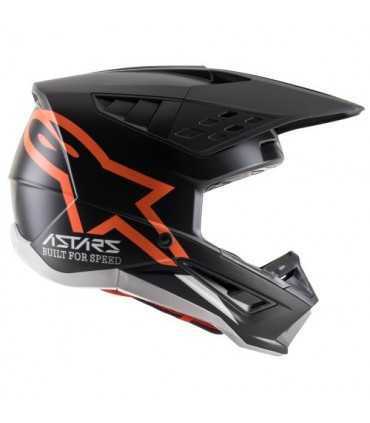 Alpinestars SM5 Compass black orange cross helmet