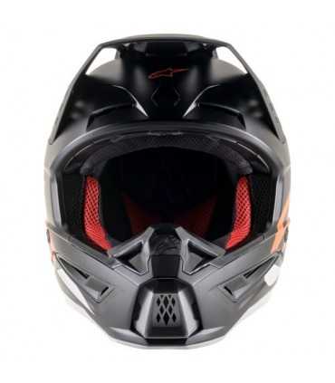 Alpinestars SM5 Compass black orange cross helmet