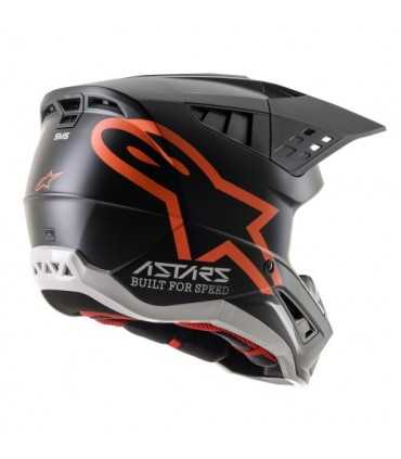 Alpinestars SM5 Compass black orange cross helmet