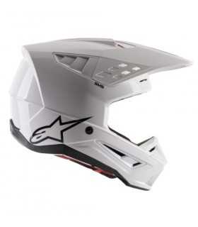 Alpinestars SM5 solid white cross helmet