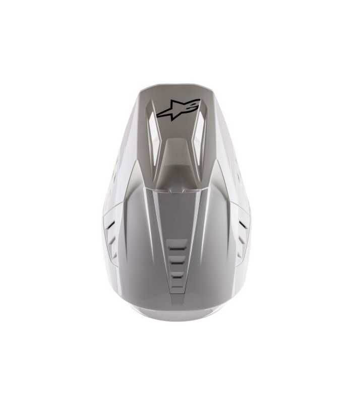 Alpinestars SM5 solid white cross helmet