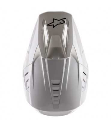 Alpinestars SM5 solid white cross helmet