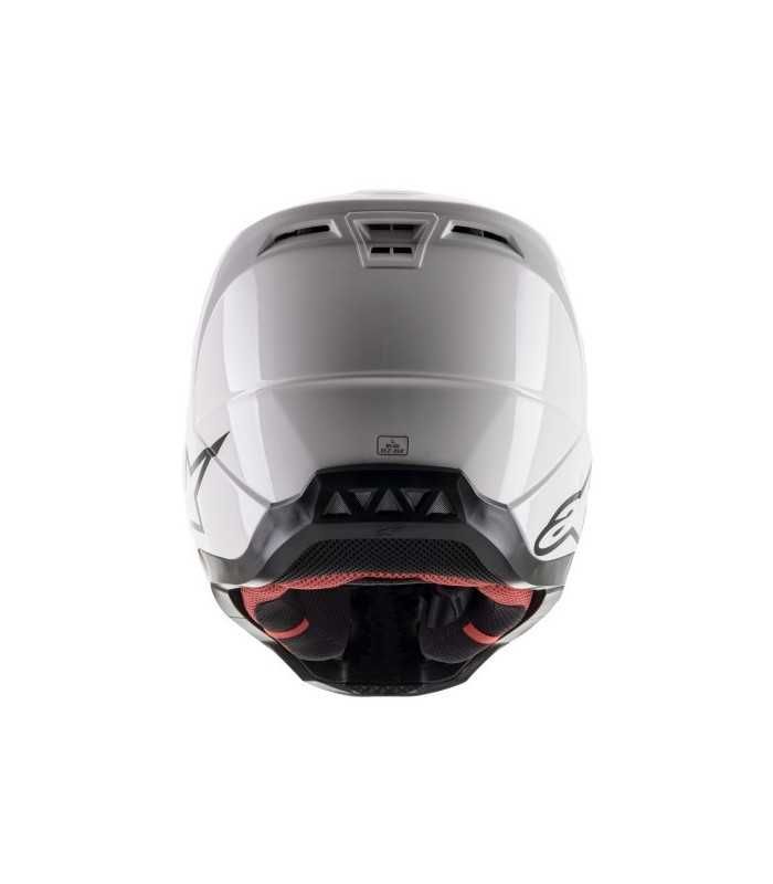 Alpinestars SM5 solid white cross helmet
