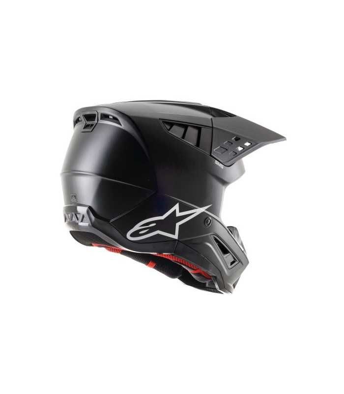 Casco motocross Alpinestars SM5 solid nero opaco