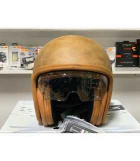 Casco jet Premier Vintage Evo Bos Bm Marrone