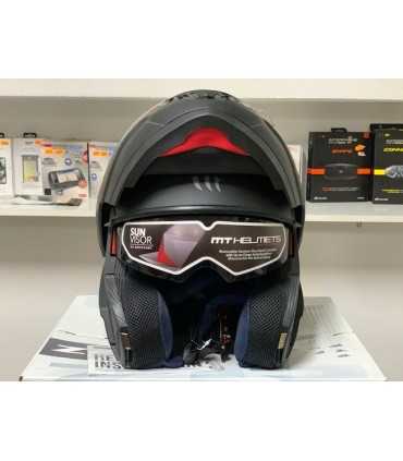 MT Helmets ATOM sv solid nero opaco