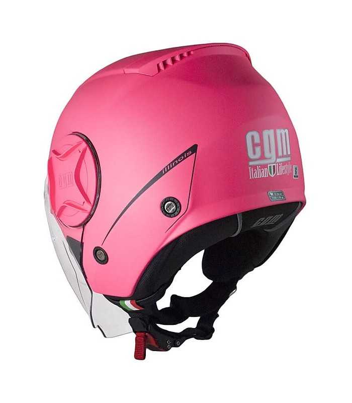 Casco jet Cgm ILLINOIS rosa opaco
