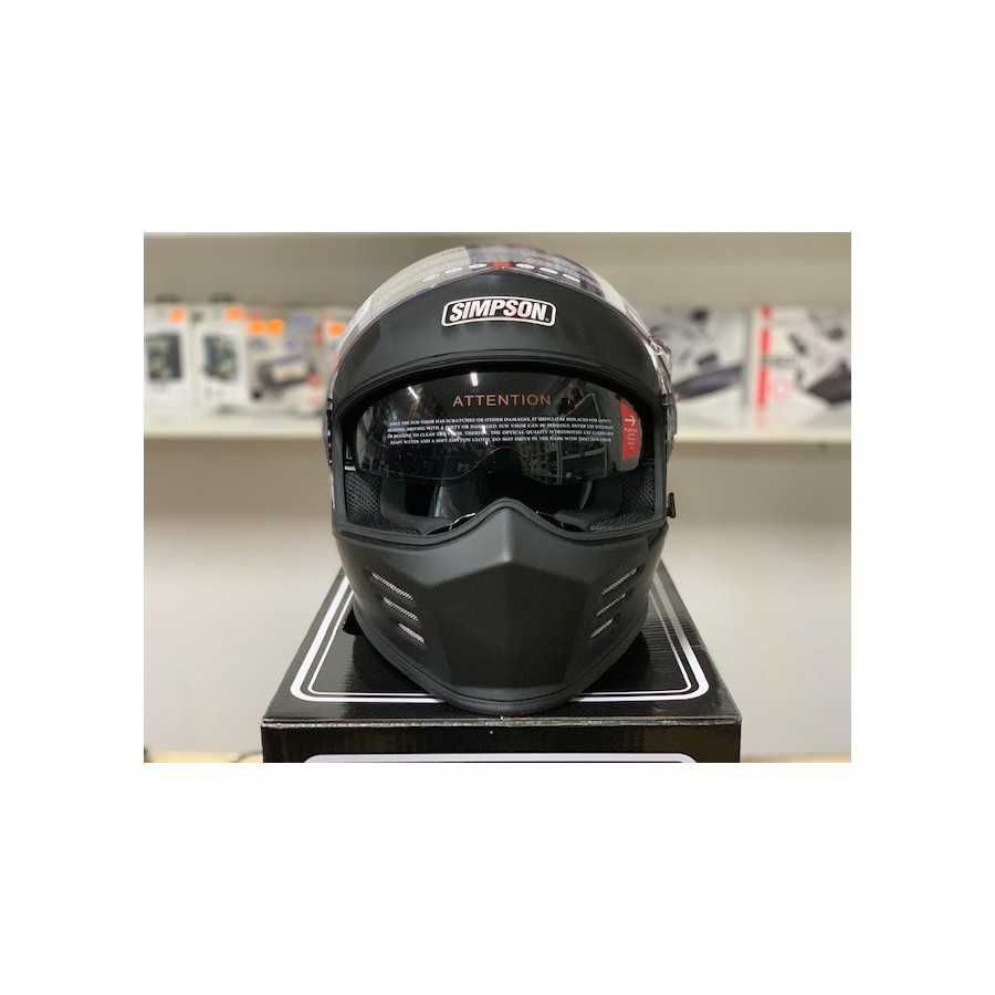 Casco Simpson Venom nero opaco