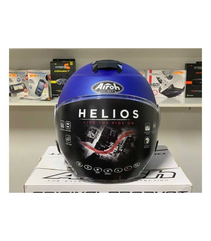 JET HELMET AIROH HELIOS BLAUE MATT