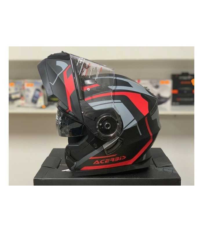Flip up helmet Acerbis Serel multi black red