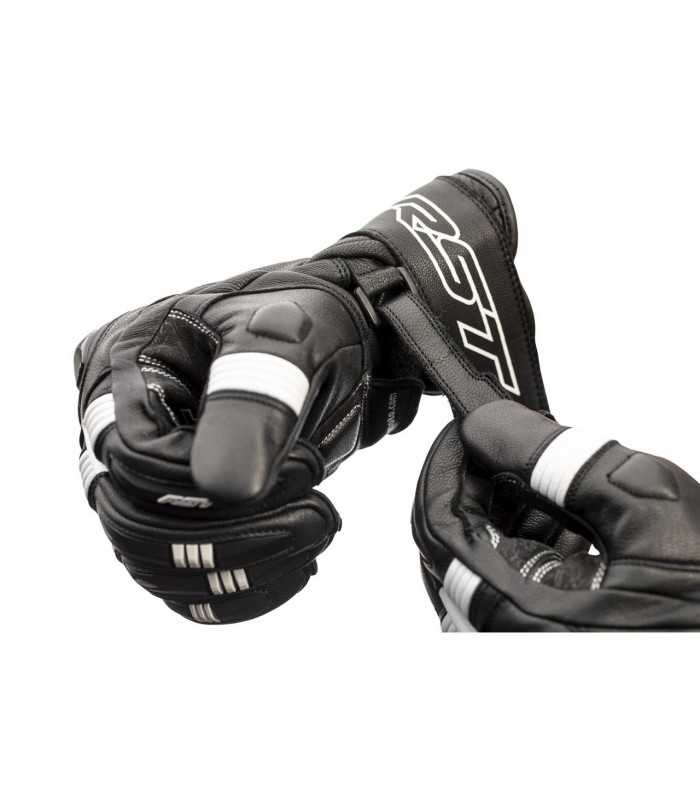 RST Pilot CE racing glove black white