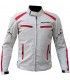 Veste moto Prexport Europa blanc rouge