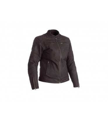 Giacca moto in pelle donna RST Ripley marrone