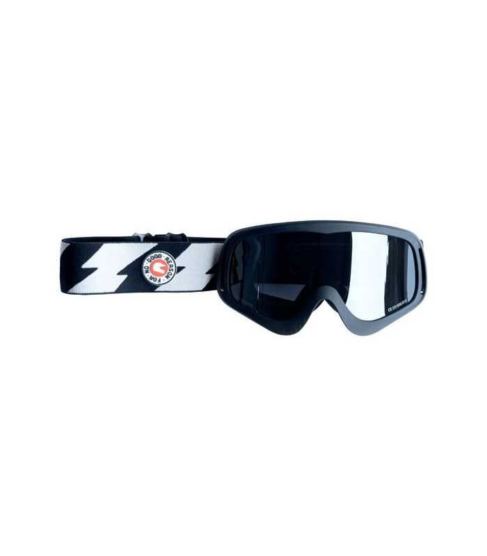 ROEG PERUNA GREY BOLTS GOGGLE SCHWARZ UND OFFWHITE/SCHWARZES BAND